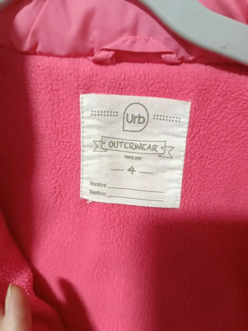 Chaleco rosado acolchado para niñas - 2
