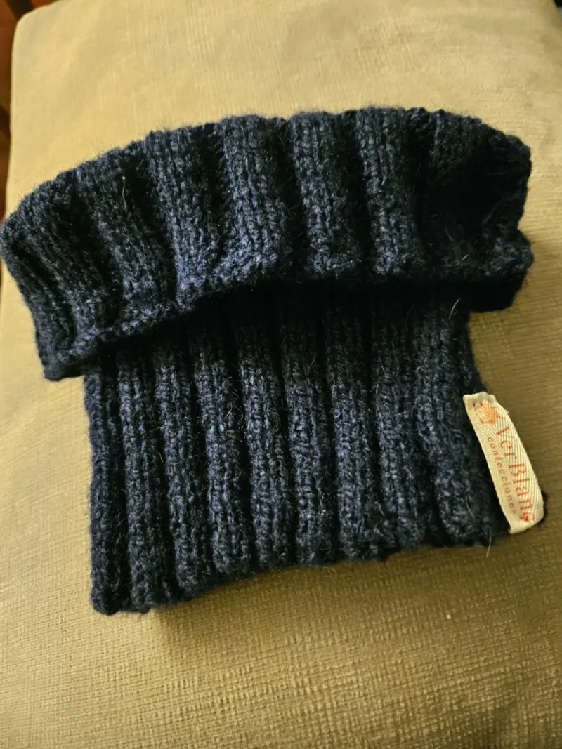 Cuello bufanda azul oscuro - 1
