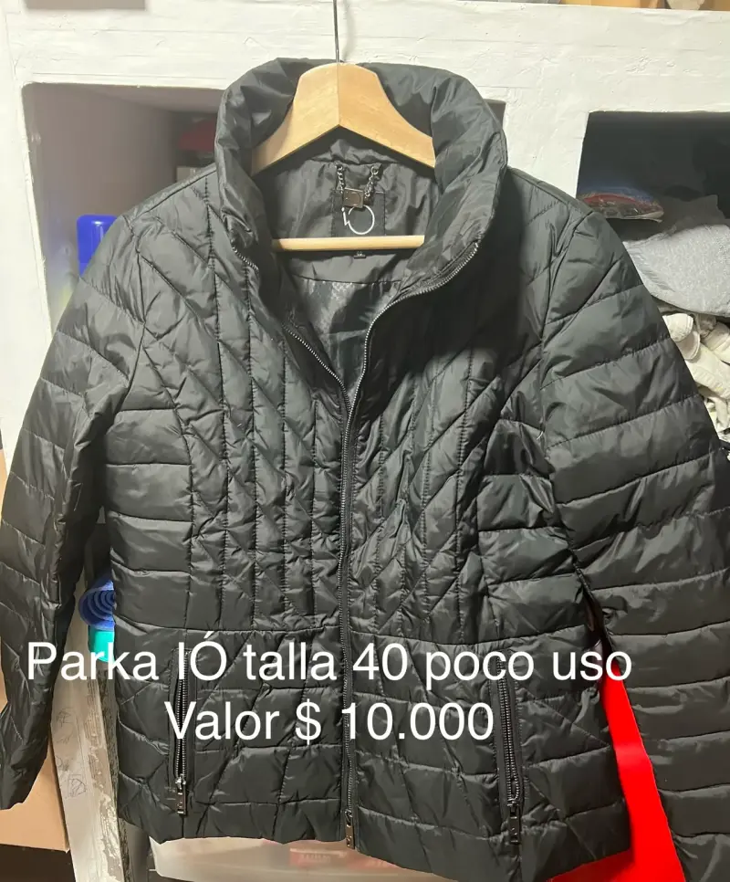 Parka negra talla 40 - 1