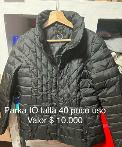 Parka negra talla 40 - miniatura 1