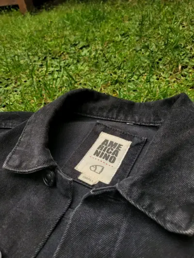 Chaqueta de mezclilla negra americanino - miniatura 3