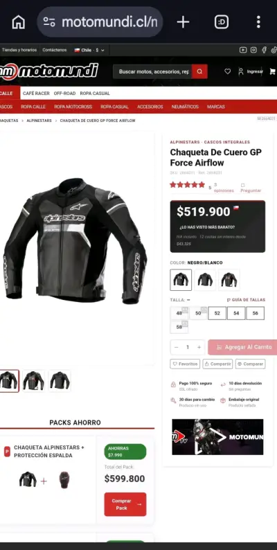 Chaqueta de cuero Alpinestars GP - miniatura 1