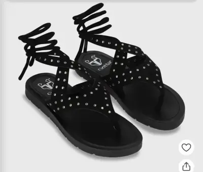 Sandalias negras - miniatura 1