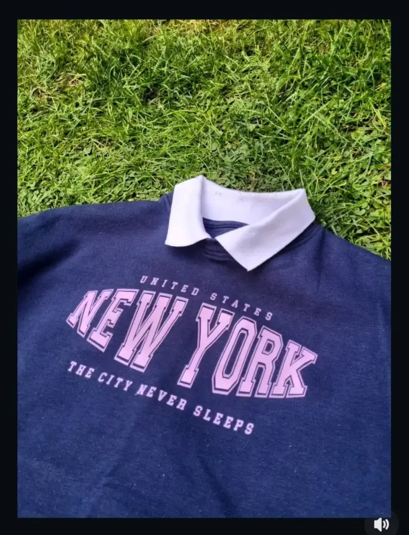 Polera polo New York azul - 1