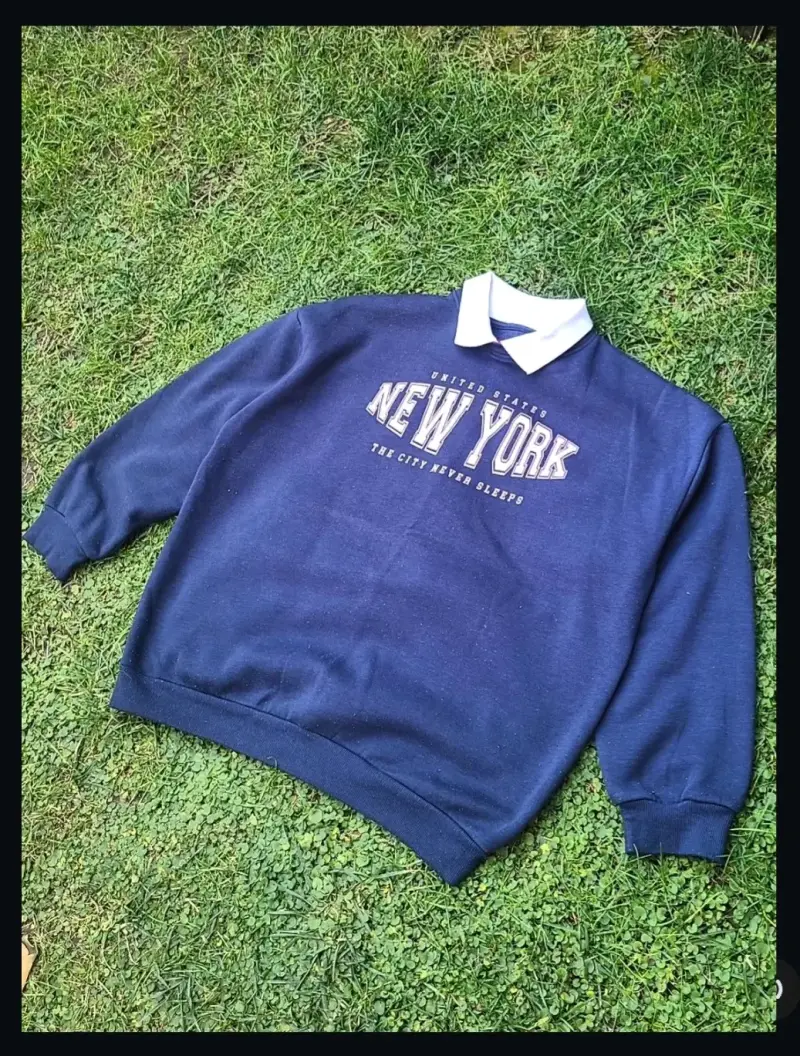 Polera polo New York azul - 2