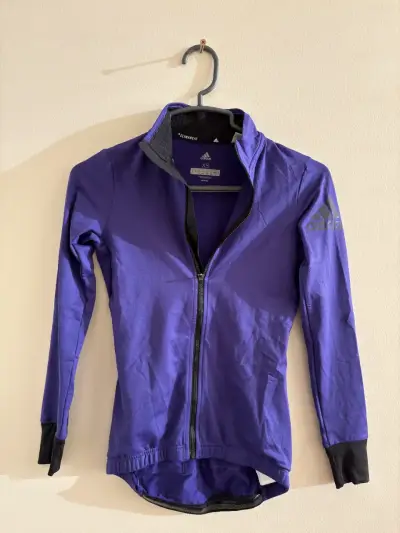 Chaqueta Adidas para bici o triatlon de color lila - miniatura 1