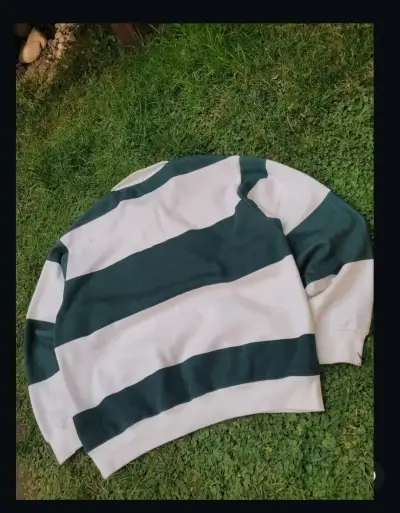 Polerón a rayas blanco y verde - miniatura 4