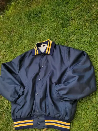Chaqueta varsity azul marino - miniatura 2