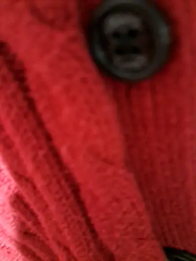 Cardigan rojo de punto - miniatura 4