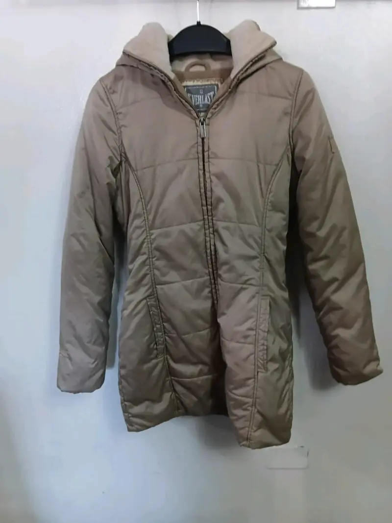 Parka Everlast beige con capucha - 1