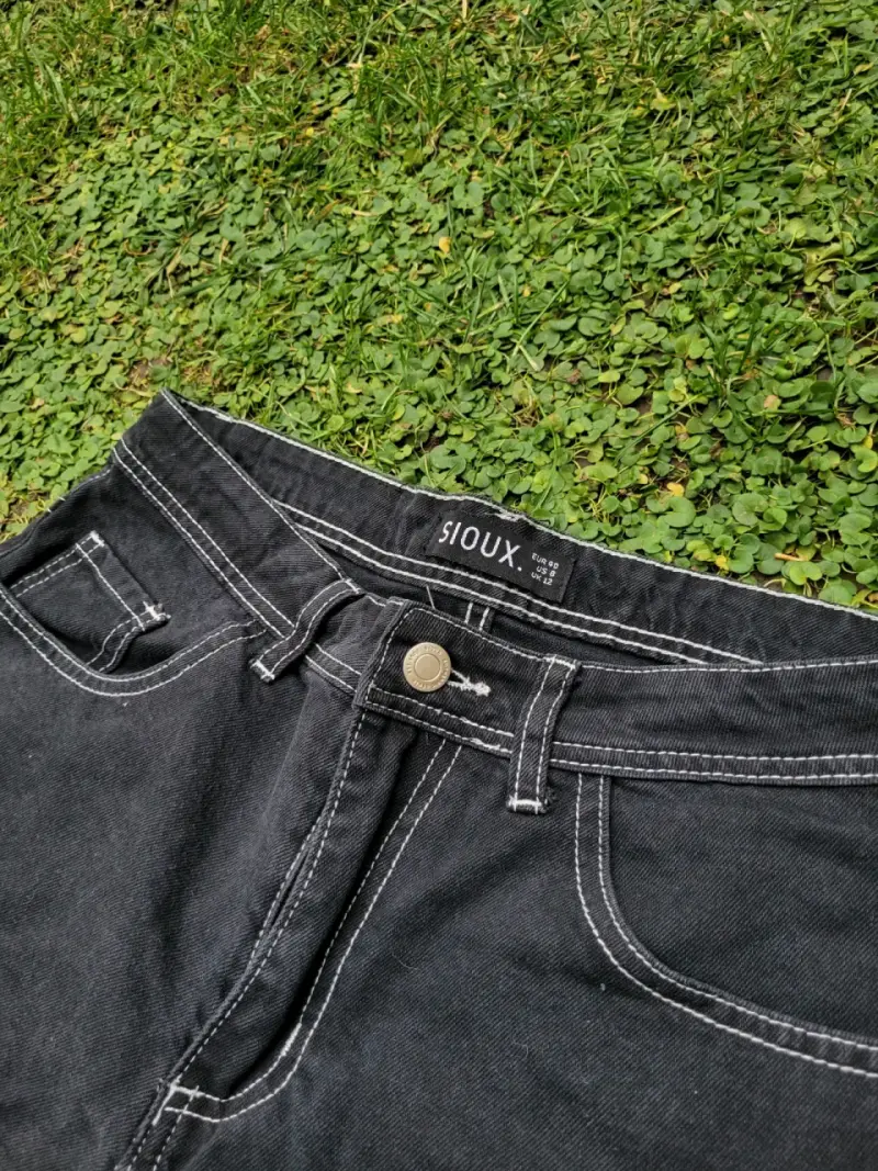 Shorts de mezclilla negros - 2