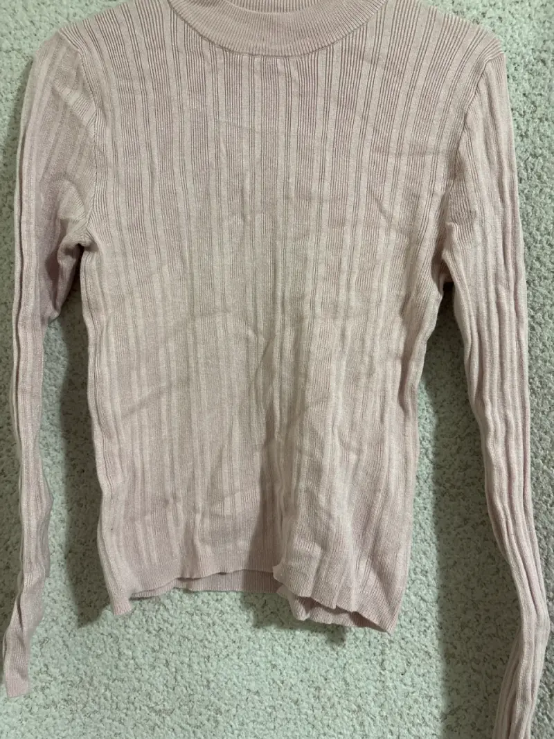 Polera tipo suéter rosado palo - 1