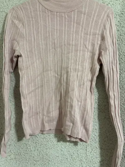 Polera tipo suéter rosado palo - miniatura 1