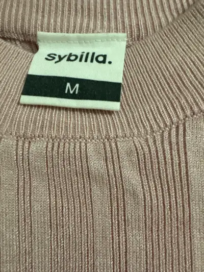 Polera tipo suéter rosado palo - miniatura 2
