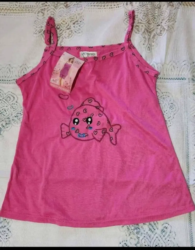 Pijama rosado con estampado - 8
