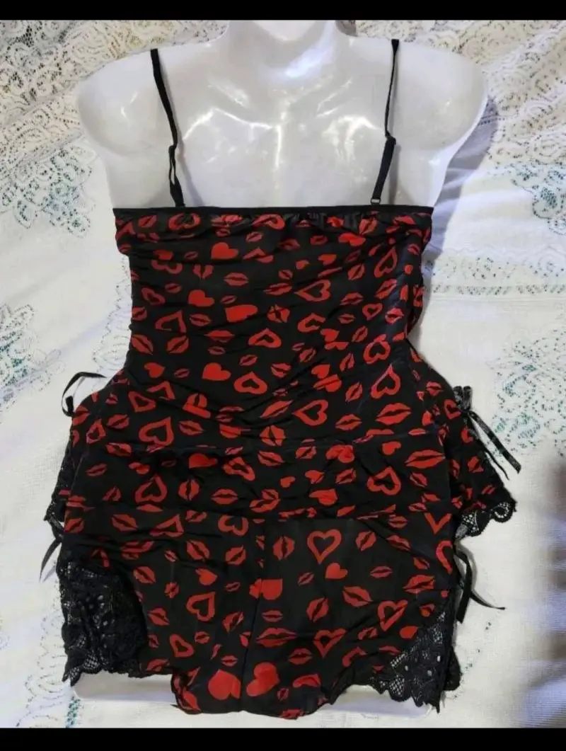 Conjunto nuevo pijama negro con estampado - 6