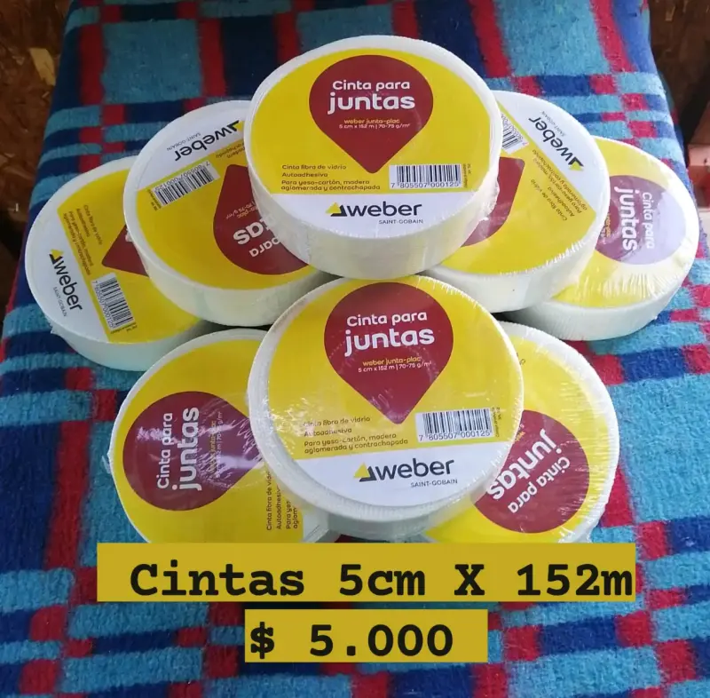 Cinta para juntas 5cm x 152m - 1
