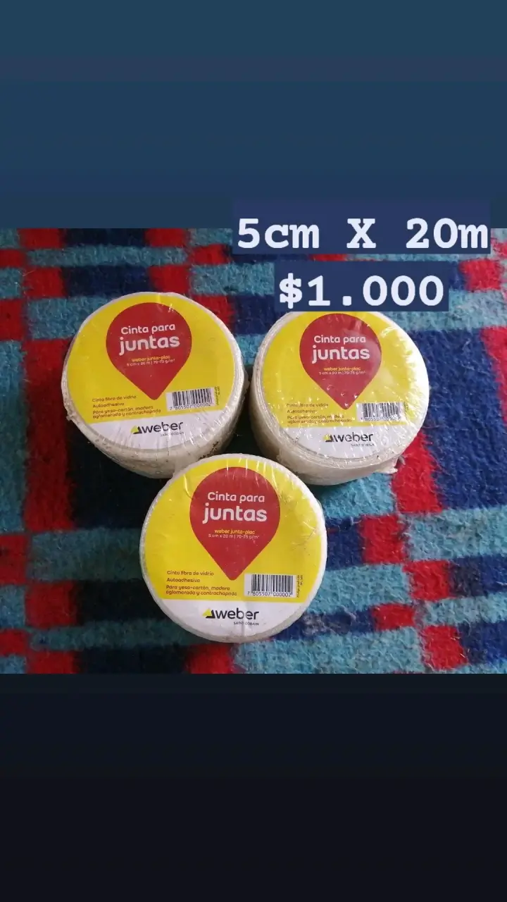Cinta para juntas 5cm x 152m - 4