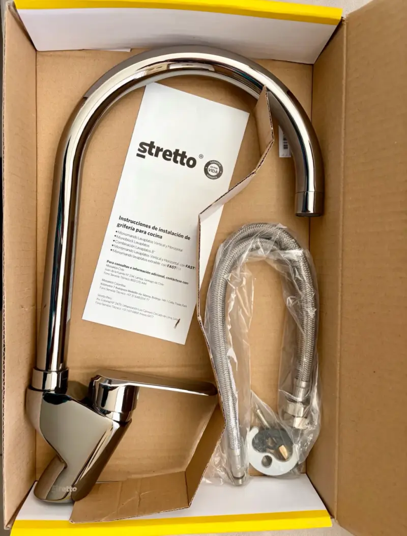 Llave Monomando Lavaplatos Stretto Marsella Ónix - 3