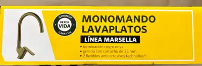 Llave Monomando Lavaplatos Stretto Marsella Ónix - miniatura 5