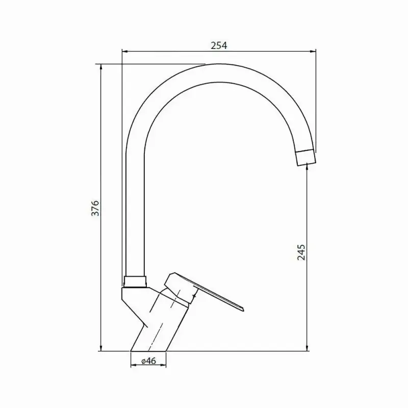 Llave Monomando Lavaplatos Stretto Marsella Ónix - 6