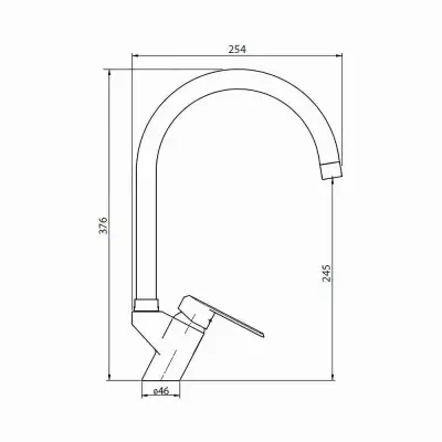 Llave Monomando Lavaplatos Stretto Marsella Ónix - miniatura 6