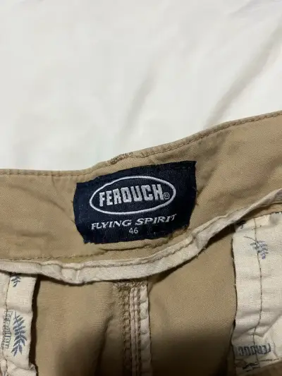 Pantalones beige para hombre talla 46 ferouch - miniatura 3