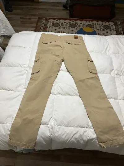 Pantalones beige para hombre talla 46 ferouch - miniatura 4