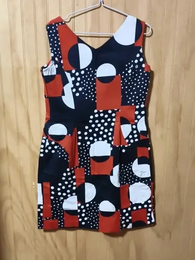 Vestido estampado geométrico - miniatura 1
