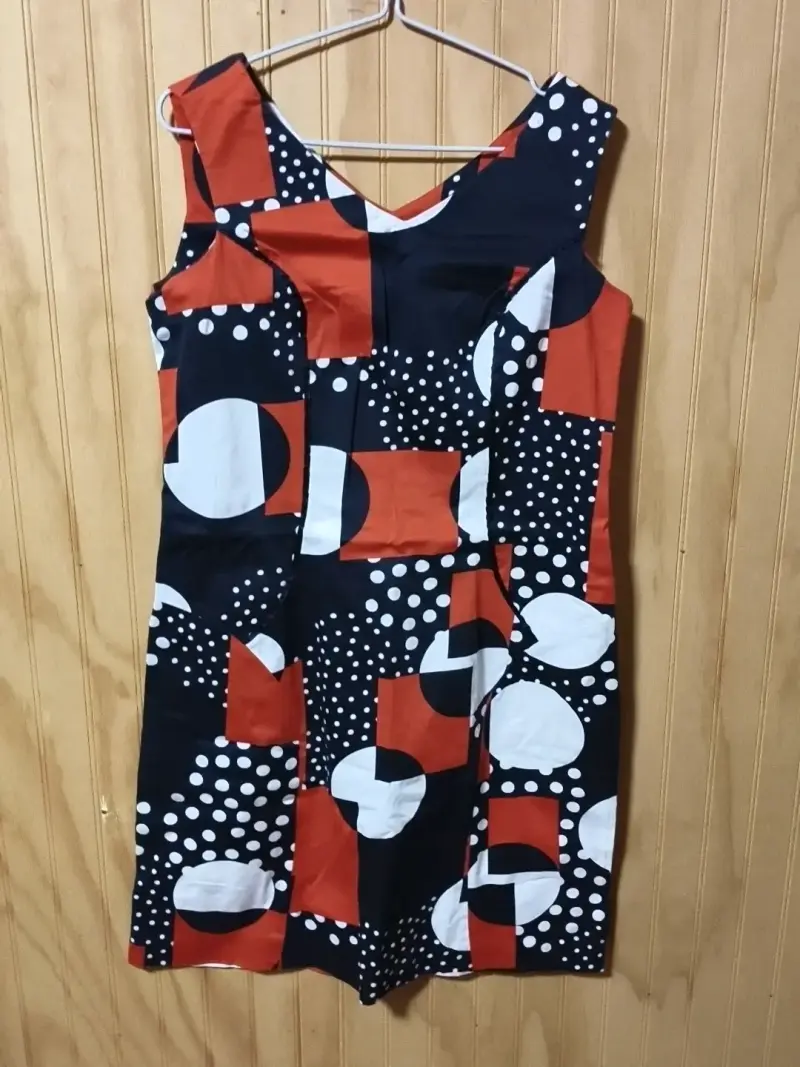 Vestido estampado geométrico - 2