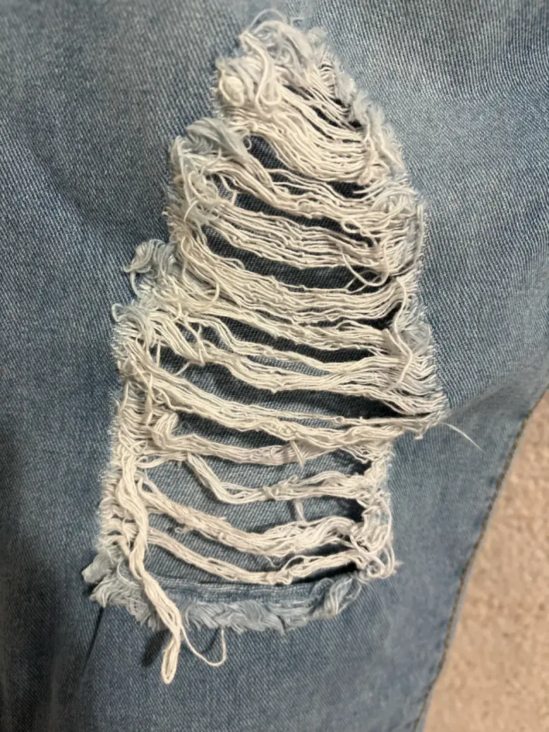 Jeans desgastados azul claro - 3