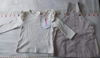 conjunto y calcetines de bebe (0-6meses) - miniatura 2