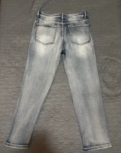 Jeans desgastados estilo drip 34 US - miniatura 2