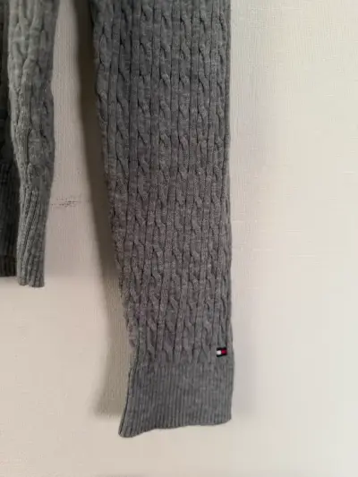 Suéter gris tommy hilfiger L - miniatura 2