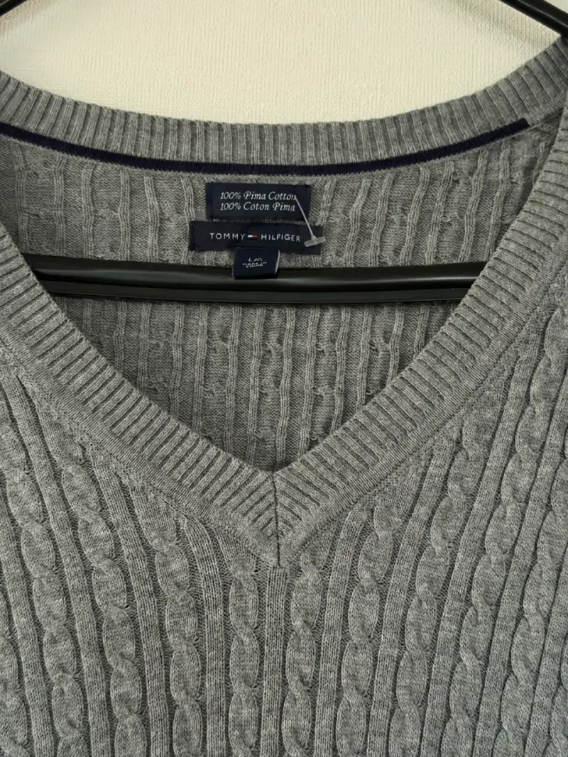 Suéter gris tommy hilfiger L - 3