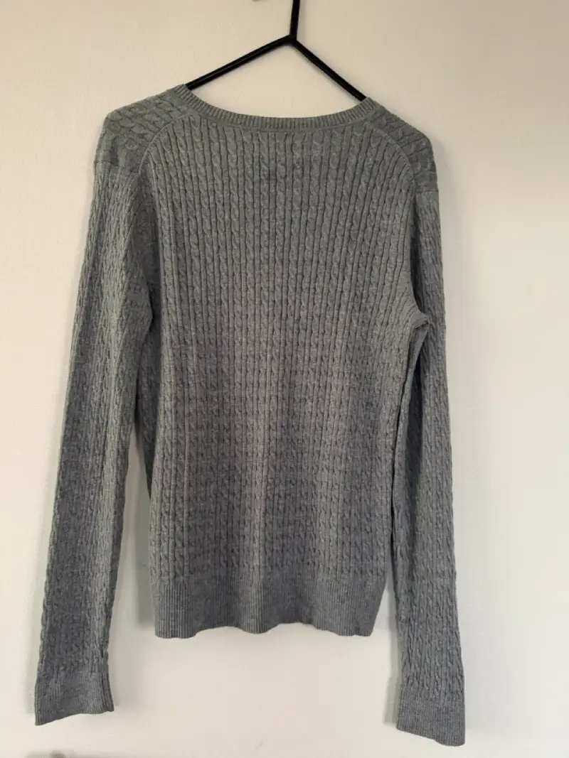 Suéter gris tommy hilfiger L - 4