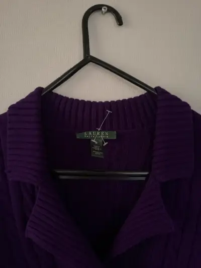 Cárdigan morado lauren ralph lauren M - miniatura 4