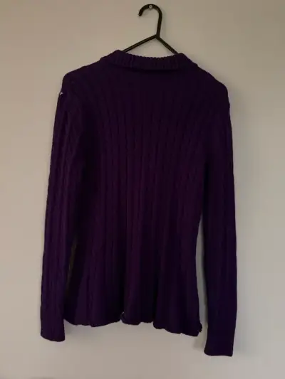 Cárdigan morado lauren ralph lauren M - miniatura 6