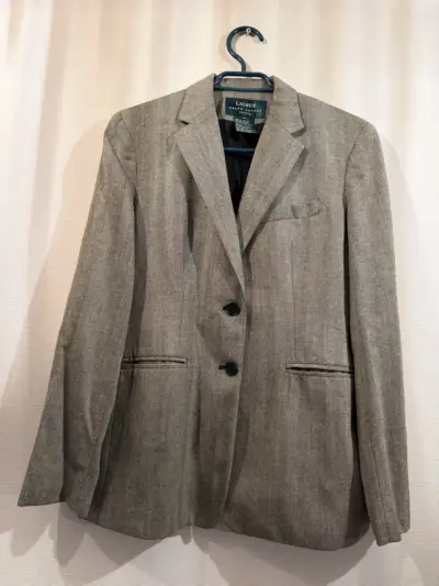 Chaqueta gris de lana lauren ralph lauren - miniatura 1