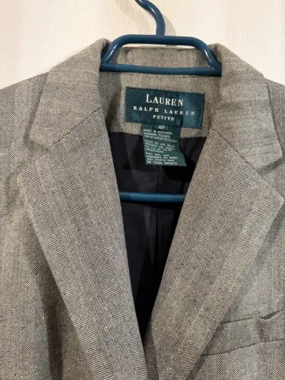 Chaqueta gris de lana lauren ralph lauren - miniatura 2