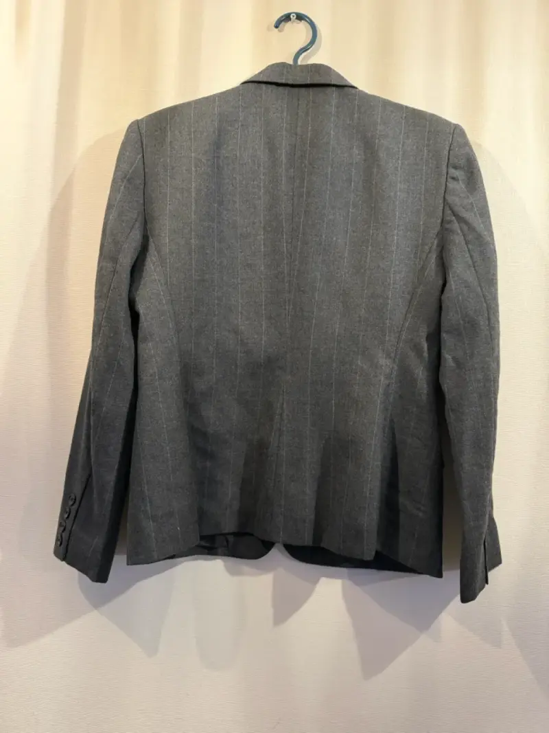 Blazer gris de lana a rayas lauren ralph lauren - 3