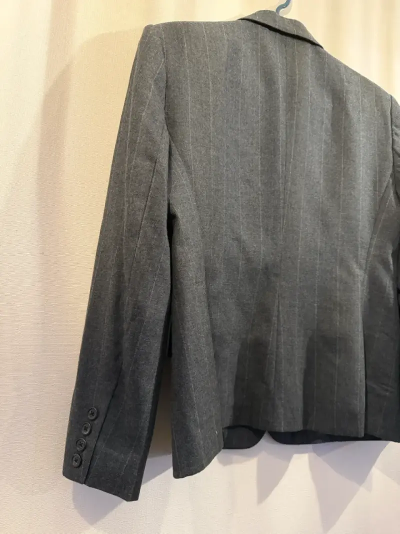 Blazer gris de lana a rayas lauren ralph lauren - 4
