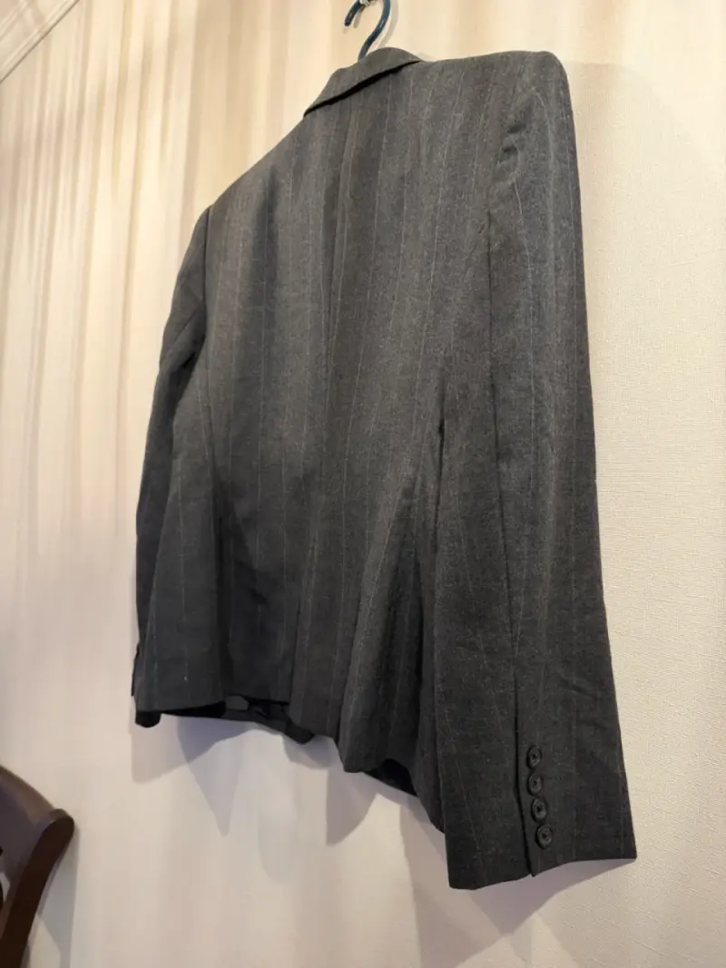 Blazer gris de lana a rayas lauren ralph lauren - 5