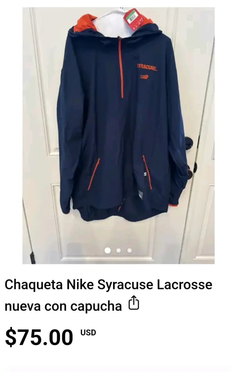 Chaqueta azul Syracuse Nike - 5