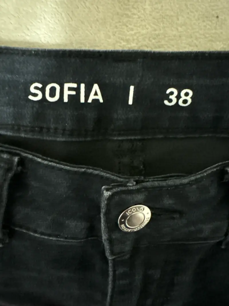 Jeans negros flare mujer - 2