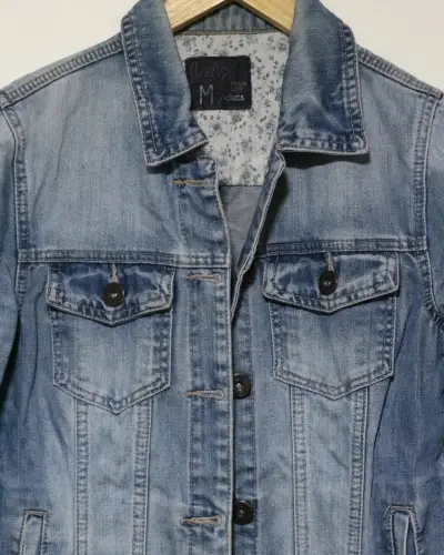 Chaqueta de mezclilla azul - miniatura 1