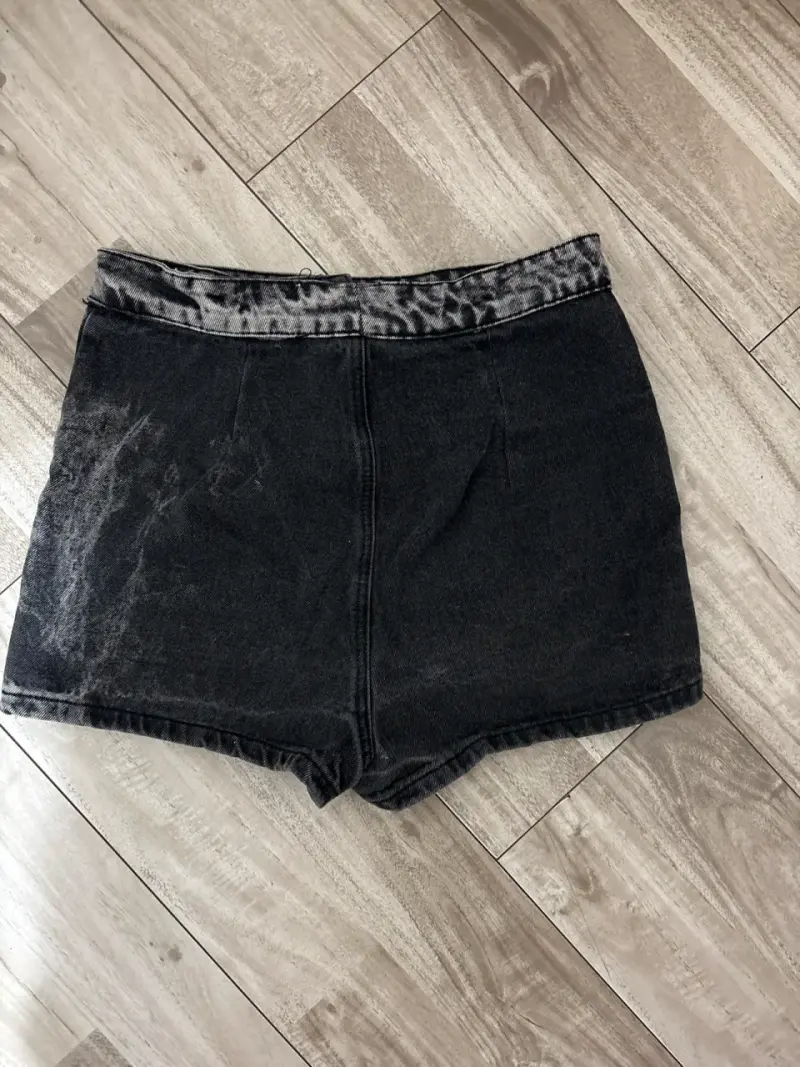 Shorts de mezclilla negros - 2