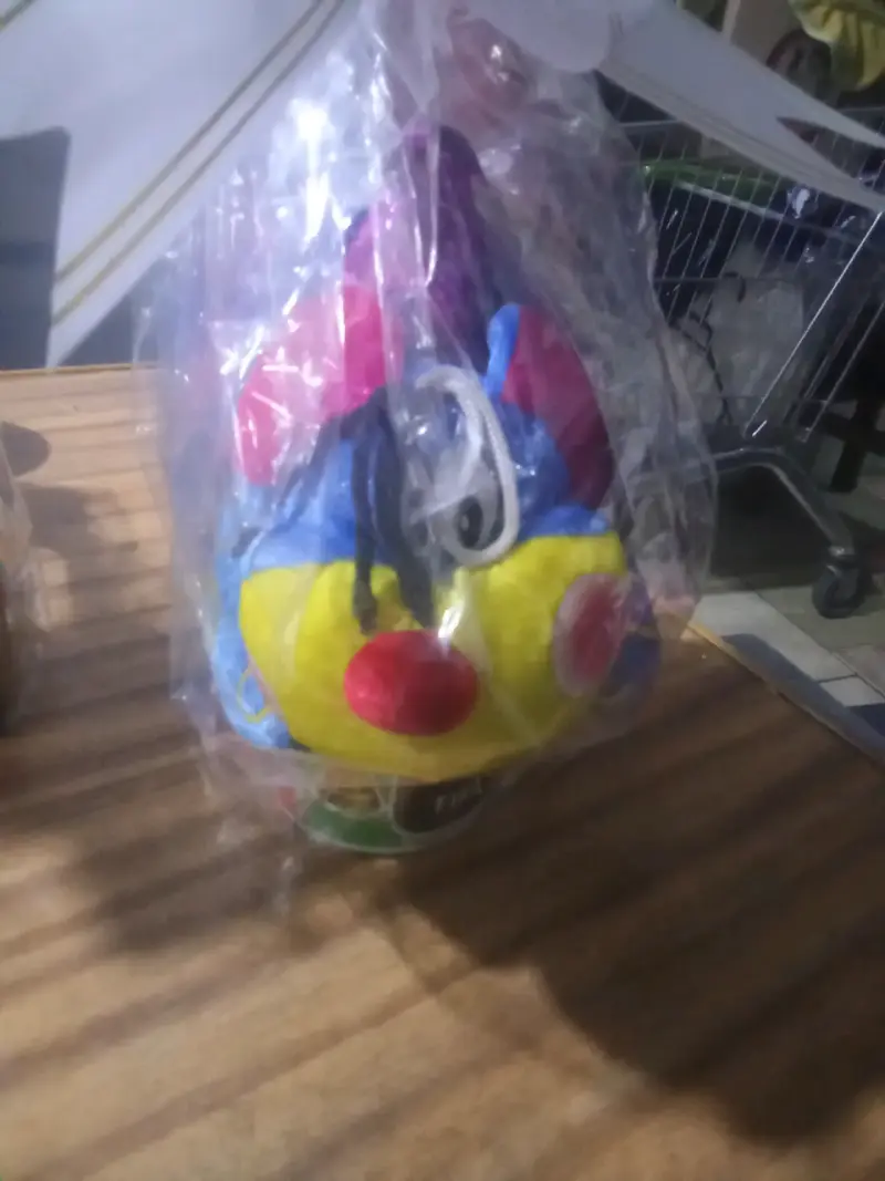 Juguete de peluche payaso multicolor