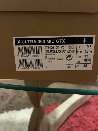 Botas trekking Salomon negras - miniatura 4