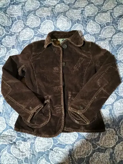 Chaqueta de pana marrón - miniatura 1
